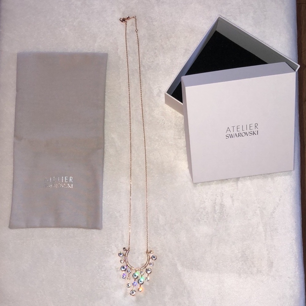 Gold Swarovski collar, adorned with Swarovski gems